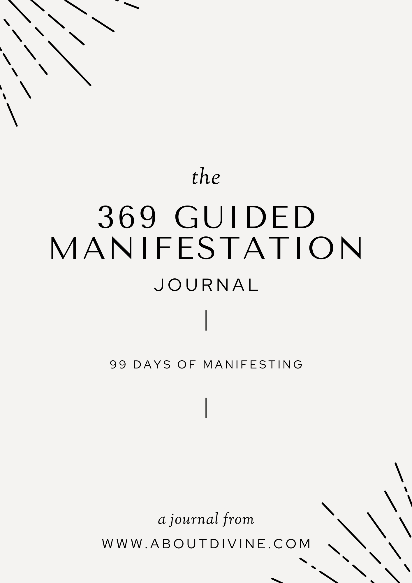 369 Guided Manifestation Journal