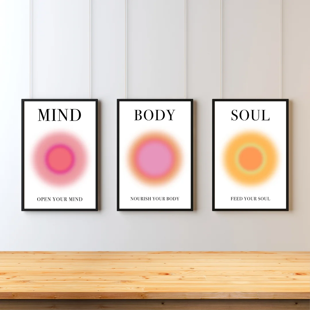 Positive Aura Posters Set