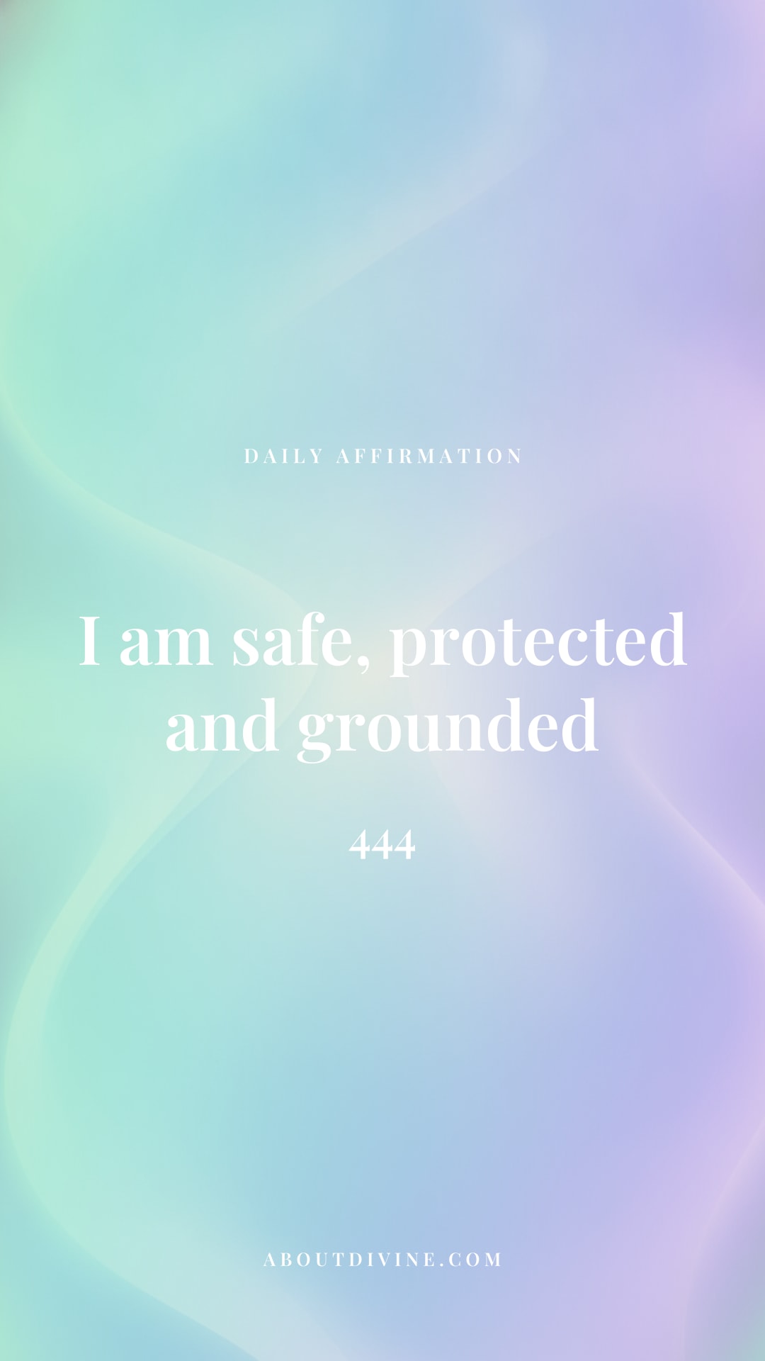 444 angel number aura wallpaper (the affirmation)
